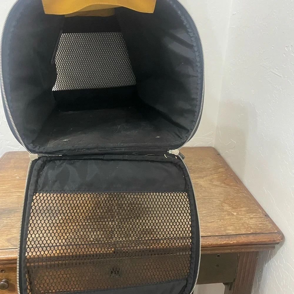 Coach Black and Tan Pet Bag